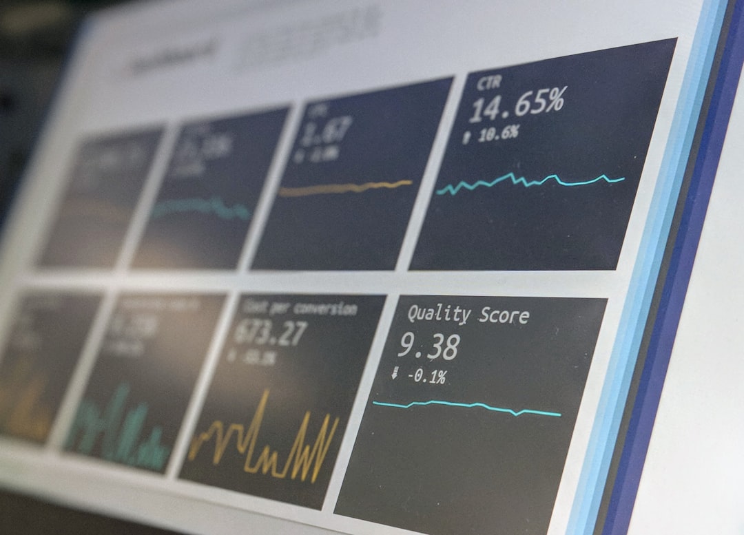 Tela de painel de análise digital exibindo gráficos e métricas de desempenho em interface moderna
